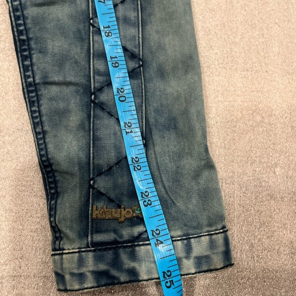 [S] Khujo Bleached parka with Hoodie in Tie Dye denim blue - Picture 12 of 15